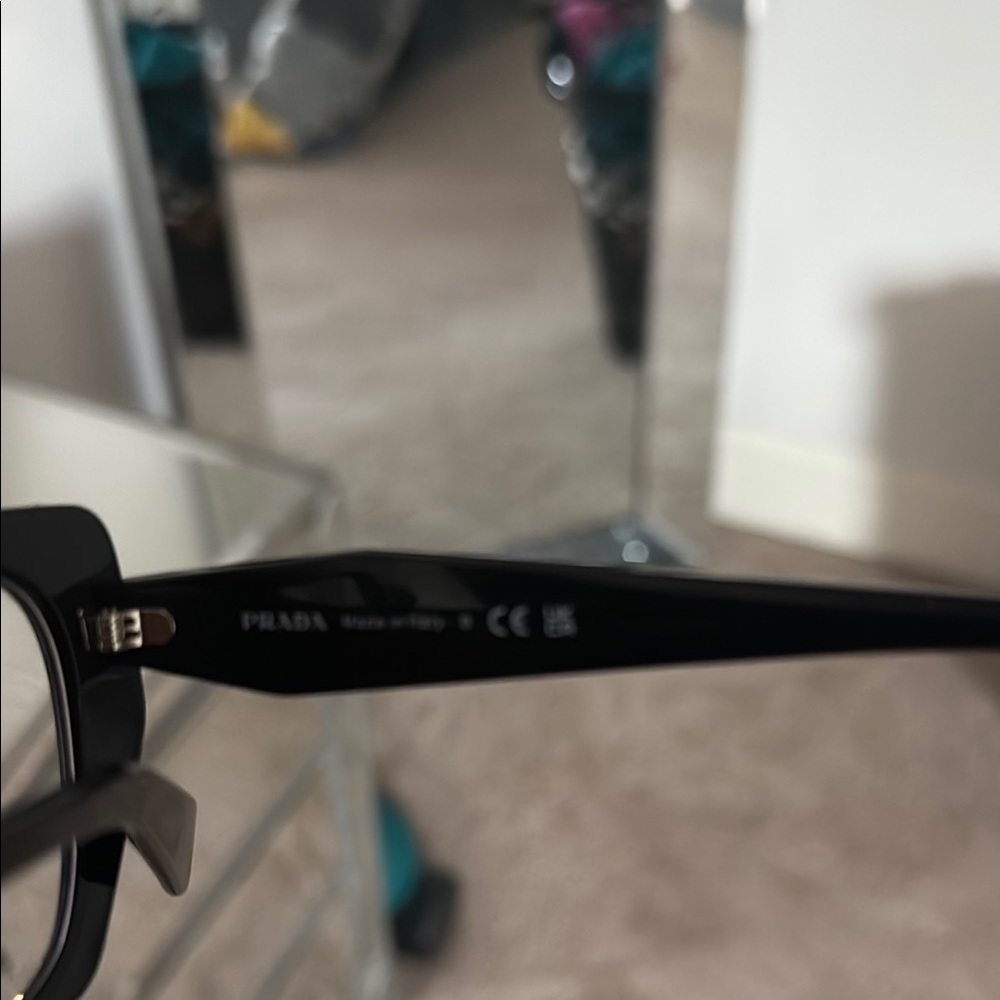 Prada Black Rectangular Glasses - image 7